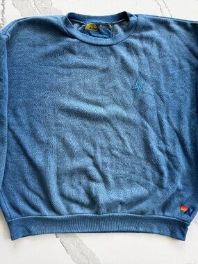 Aviator Nation Men's Blue Crewneck Size L (Oversized)